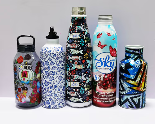 High GAP UV Printing on Cycling Water Bottles
